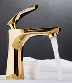 Baterie umywalkowe - Bateria umywalkowa PDS stojąca złoty - miniaturka - grafika 1