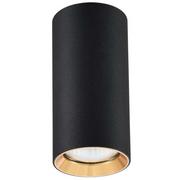 Lampy pozostałe - Light Prestige Manacor oczko czarne z złotym ringiem 17 cm LP-232/1D 170 BK/GD - miniaturka - grafika 1