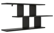 Półki do salonu - Czarna minimalistyczna półka ścienna N4-F01 - miniaturka - grafika 1