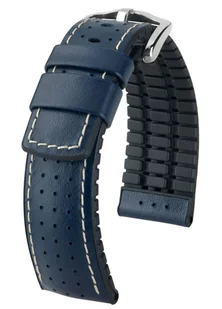Skórzany wodoodporny pasek do zegarka 20 mm HIRSCH Tiger 0915075080-2-20 - Akcesoria do zegarków - miniaturka - grafika 1