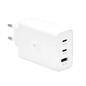 Ładowarki do telefonów - ŁADOWARKA SIECIOWA PD 2xUSB-C 65W 1xUSB BIAŁY BULK - miniaturka - grafika 1