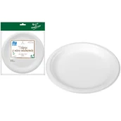 Naczynia i sztućce jednorazowe - Talerz z masy celulozowej 22,5 cm 6 sztuk Green for Tomorrow - miniaturka - grafika 1