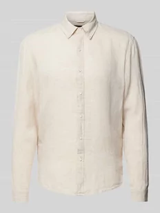Koszula casualowa o kroju Slim Fit z lnu - Koszule męskie - miniaturka - grafika 1