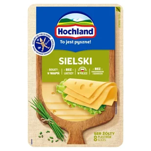 Hochland Ser żółty sielski w plastrach 135 g - Sery - miniaturka - grafika 1