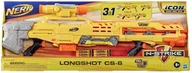 Zabawki militarne - NERF Snajperka E8886 N-STRIKE Longshot CS-6 + 12 strzałek 3w1 - miniaturka - grafika 1