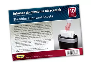 Argo ARKUSZE OLEJOWE 10 SZT z080946c - Niszczarki - materiały eksploatacyjne - miniaturka - grafika 1