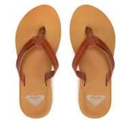 Klapki i japonki damskie - Japonki Roxy ARJL101146 Brązowy - miniaturka - grafika 1