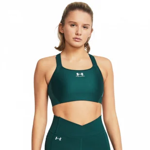Biustonosz treningowy Under Armour UA HG Armour High - zielony - UNDER ARMOUR - Bielizna sportowa damska - miniaturka - grafika 1