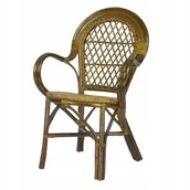 Krzesła - RattaNeo Coral k47 krzesło oliwka rattan naturalny - miniaturka - grafika 1