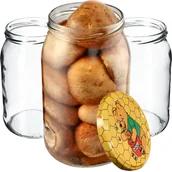 Pojemniki kuchenne - Słoiki Simo 900ml 8 szt. 82mm + wieczka "Miód" - miniaturka - grafika 1