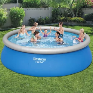 Bestway Basen dmuchany Fast Set, okrągły, 457x122 cm - Baseny ogrodowe - miniaturka - grafika 1