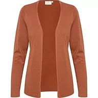 Koszulki i topy damskie - KAFFE Damska koszulka z kapturem z nadrukiem V-Neck Shirt, czarna/chalk mały kwiat, XL - miniaturka - grafika 1