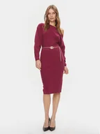 Sukienki - Guess Sukienka codzienna Allison W4RK06 Z2YJ2 Bordowy Regular Fit - miniaturka - grafika 1