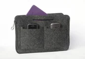 Akcesoria podróżnicze - Sunlovers, Organizer filcowy do torebki, jasno-szary, 7x26,5x19 cm - miniaturka - grafika 1