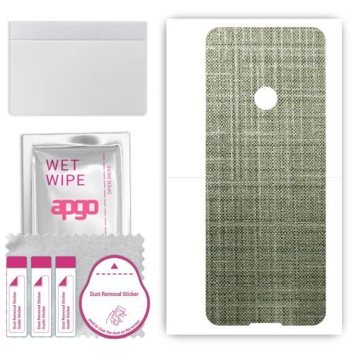 folia naklejka skórka strukturalna na TYŁ do TCL 4021 - Tkanina Lniana - apgo SKINS