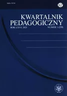 Czasopisma - Kwartalnik Pedagogiczny 1/2021 - praca zbiorowa - miniaturka - grafika 1