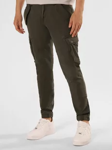 Alpha Industries - Spodnie męskie, szary|zielony - Spodnie męskie - miniaturka - grafika 1