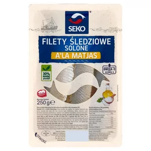 Seko Filety śledziowe solone a'la matjas 250 g - Konserwy i dania rybne - miniaturka - grafika 1