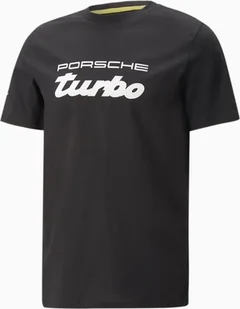Puma PORSCHE TURBO Legacy Logo Tee - Koszulka męska bawełniana czarna 538236-01 , Rozmiar: XXL - Koszulki męskie - miniaturka - grafika 1