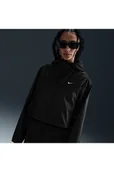 Kurtki damskie - Damska luźna kurtka zkapturem ztkaniny Nike Windrunner - Czerń - miniaturka - grafika 1