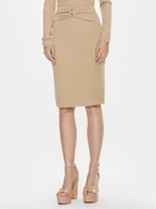 Spódnice - Guess Spódnica mini W4RD81 KAQL2 Beżowy Bodycon Fit - miniaturka - grafika 1
