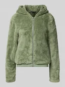 Kurtki damskie - Kurtka z futerka o kroju regular fit z kapturem model ‘NEW ANNA’ - miniaturka - grafika 1