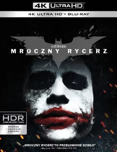 Warner Bros Entertainment Batman: Mroczny Rycerz 4K - Fantasy Blu-Ray - miniaturka - grafika 1