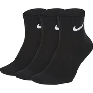 Skarpetki damskie - Skarpety do kostki NIKE EVERYDAY Dri-FIT 3 pak Czarne - r M / 38-42 - miniaturka - grafika 1