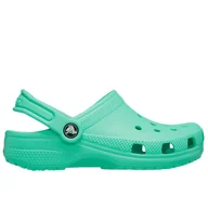 Klapki i japonki damskie - Klapki Crocs Classic Clog 206991-3WM - zielone - miniaturka - grafika 1