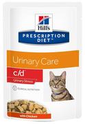 Mokra karma dla kotów - HILL'S PD Prescription Diet Feline c/d Urinary Stress Kurczak 12 x 85g saszetka - miniaturka - grafika 1