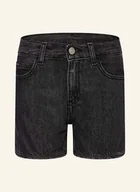 Spodenki damskie - Calvin Klein Szorty Jeansowe schwarz - miniaturka - grafika 1