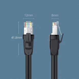 Ugreen kabel przewód internetowy sieciowy Ethernet patchcord RJ45 Cat 8 T568B 2m czarny (70329) - Patchcordy - miniaturka - grafika 3