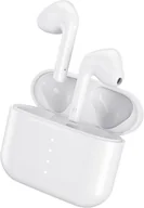 Słuchawki - Słuchawki bezprzewodowe douszne BLUETOOTH Air Buds SPORTOWE BIAŁE IPX7 - miniaturka - grafika 1