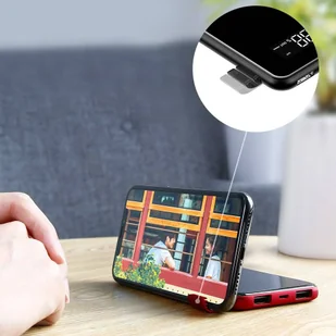 Baseus Bracket Wireless Charger power bank 8000 mAh bezprzewodowa ładowarka Qi czarny (PPALL-EX01) - Ładowarki do telefonów - miniaturka - grafika 11