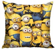 Poszewki na poduszki - MINIONKI poszewka na poduszkę jasiek 40x40 welurowa VELVET - miniaturka - grafika 1