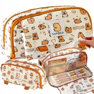 Piórniki - Piórnik Szkolny Do Szkoły Kapibara Capybara Organizer Na Przybory Kredki - miniaturka - grafika 1