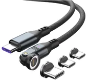 Kable komputerowe i do monitorów - 4smarts 541237 kabel USB 1,8 m USB C Czarny, Szary - miniaturka - grafika 1