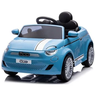 Samochód dla dziecka SUN BABY Fiat 500 Niebieski - Pojazdy elektryczne dla dzieci - miniaturka - grafika 1