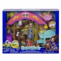 Mattel Enchantimals Zestaw Domek Żłobek Farma i Lalka Haydie Horse GJX23 - Akcesoria dla lalek - miniaturka - grafika 1