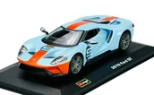 Samochody i pojazdy dla dzieci - BBURAGO RACE 2019 FORD GT HERITAGE EDITION #9 NIEBIESKI 1:32 41164 - miniaturka - grafika 1