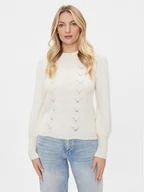 Swetry damskie - Vila Sweter 14088026 Beżowy Regular Fit - miniaturka - grafika 1