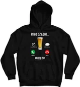Gadżety dla niej i dla niego - Bluza z kapturem Piwo dzwoni muszę iść - miniaturka - grafika 1
