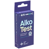 Alkomaty - Sam się zbadaj AlkoTest, jednorazowy atestowany test na obecność alkoholu w wydychanym powietrzu, 1 sztuka - miniaturka - grafika 1