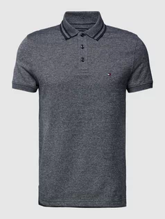 Koszulki męskie - Koszulka polo o kroju slim fit z wyhaftowanym logo model ‘PRETWIST MOULINE’ - grafika 1