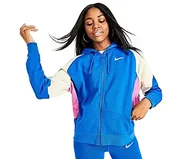 Kurtki damskie - Nike Nsw Fz Ft Cb kurtka damska fioletowy Game Royal/Cosmic Fuchsia/Foss XXL - miniaturka - grafika 1