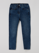Spodnie i spodenki dla dziewczynek - Jeansy o kroju slim fit z dodatkiem streczu - miniaturka - grafika 1