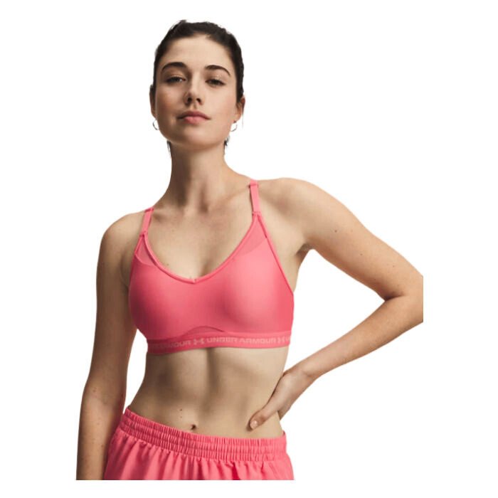 Biustonosz damski Under Armour Crossback Low Bra Bittersweet Pink/Posh Pink M