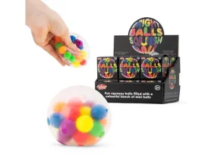Bright balls squish ball MIX - One for Fun - Zabawki sensoryczne - miniaturka - grafika 1
