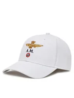 Czapki i chusty sportowe męskie - Aeronautica Militare Czapka z daszkiem 251HA1100CT2848 Biały - miniaturka - grafika 1