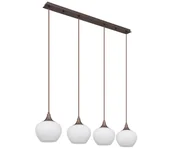 Lampy sufitowe - Globo 15548-4HC - Żyrandol na lince MAXY 4xE27/40W/230V biała + - miniaturka - grafika 1